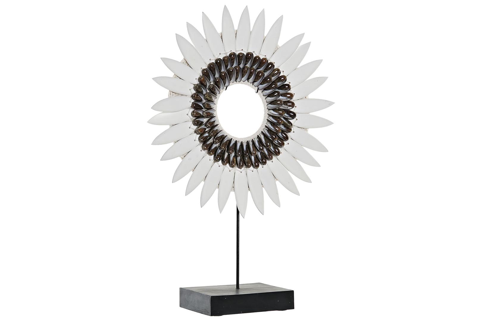 Dekodonia Decoración Conchas Hierro Beige