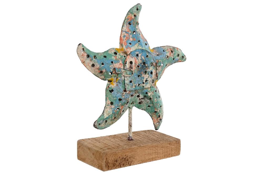 Dekodonia DECORACIÓN ESTRELLA PINTADO A MANO