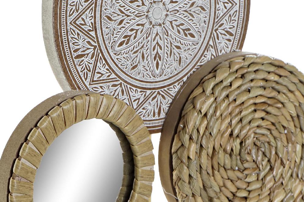 Dekodonia DECORACIÓN MADERA CON ESPEJO