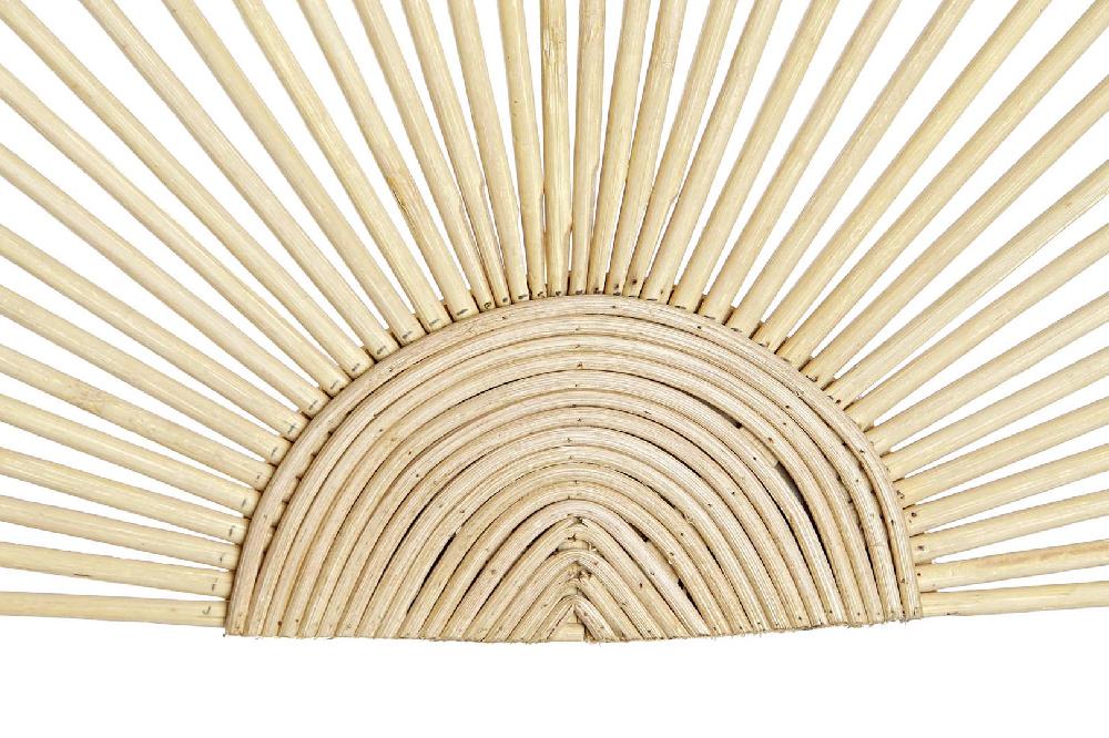 Dekodonia Decoración Pared Bambú Abanico Natural