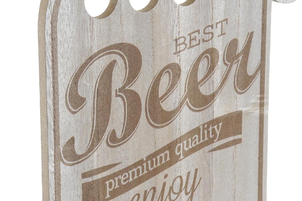 Dekodonia Decoración Pared Madera Cerveza Chapas