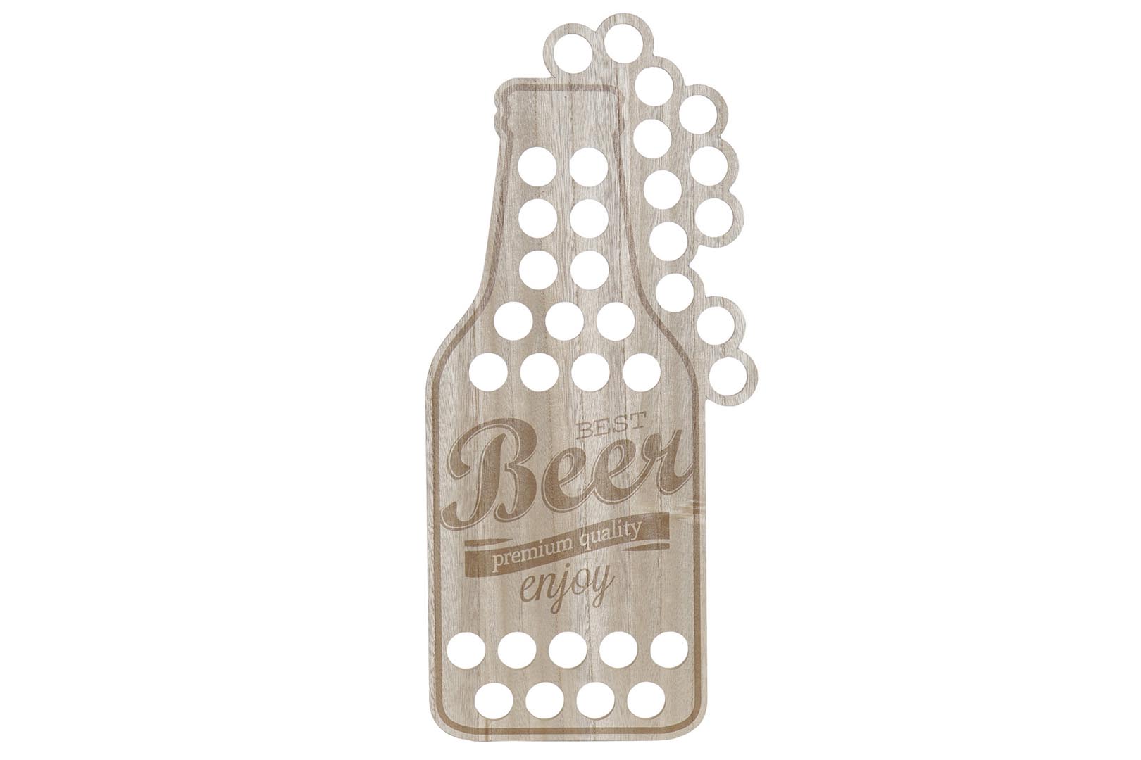 Dekodonia Decoración Pared Madera Cerveza Chapas