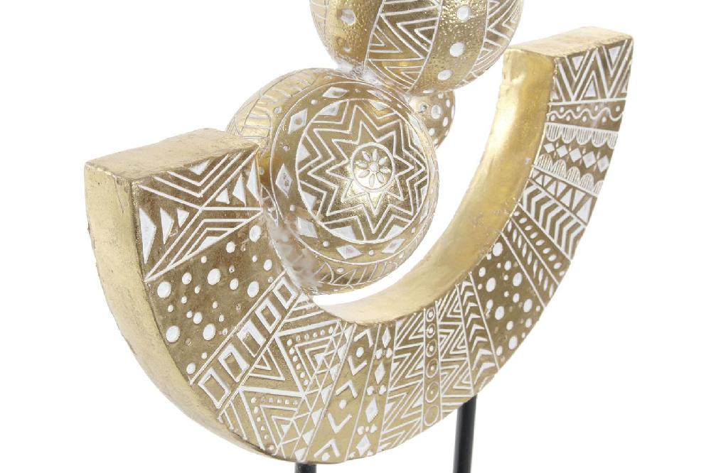 Dekodonia Decoración Resina Metal Abstracto