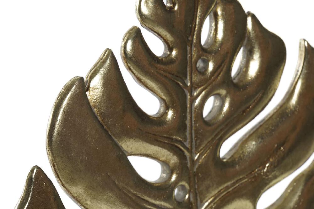 Dekodonia Decoración Resina Metal Hoja Dorado