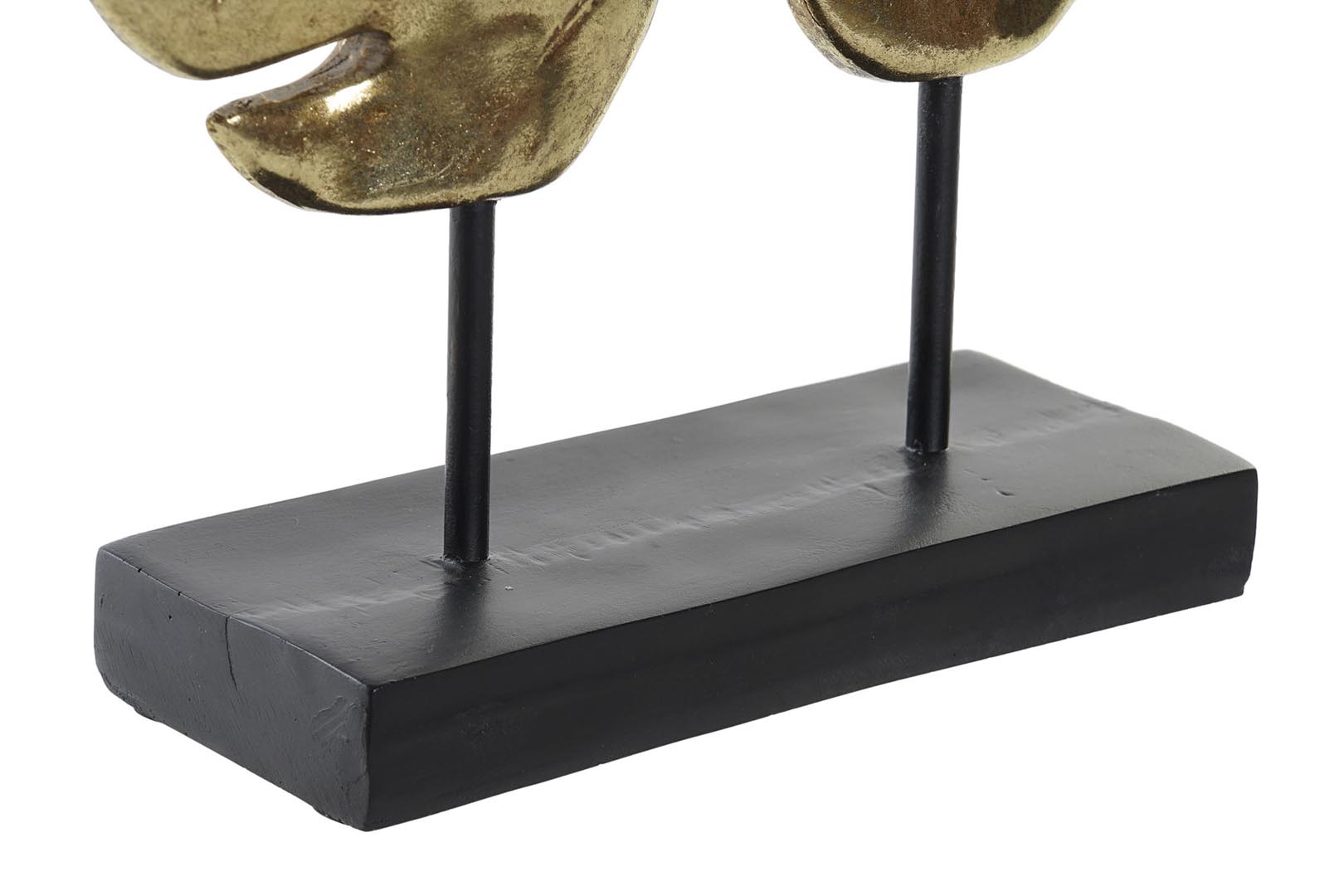 Dekodonia Decoración Resina Metal Hoja Dorado