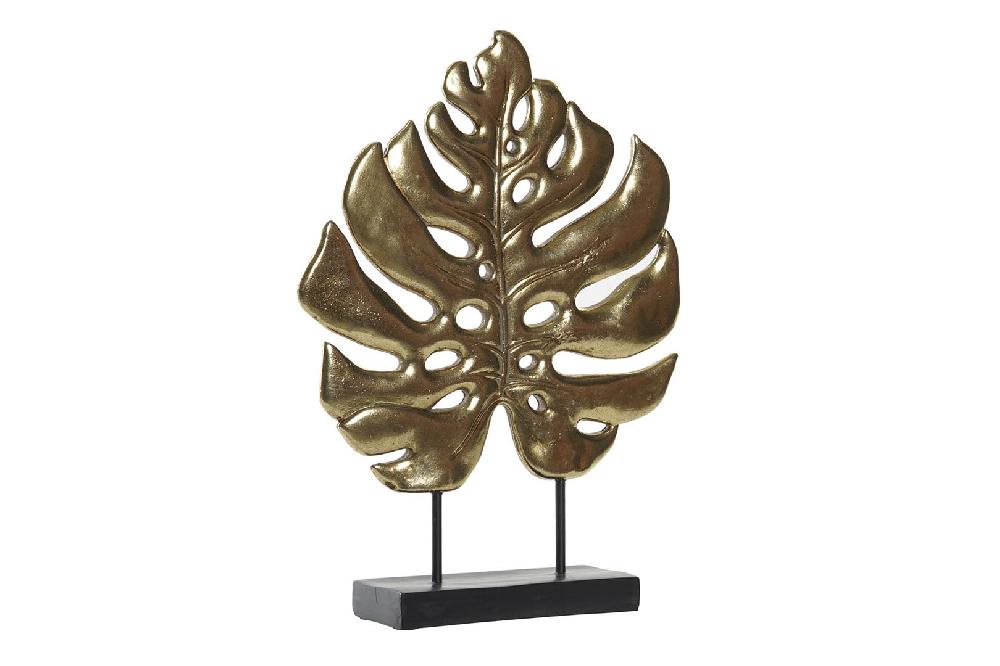 Dekodonia Decoración Resina Metal Hoja Dorado