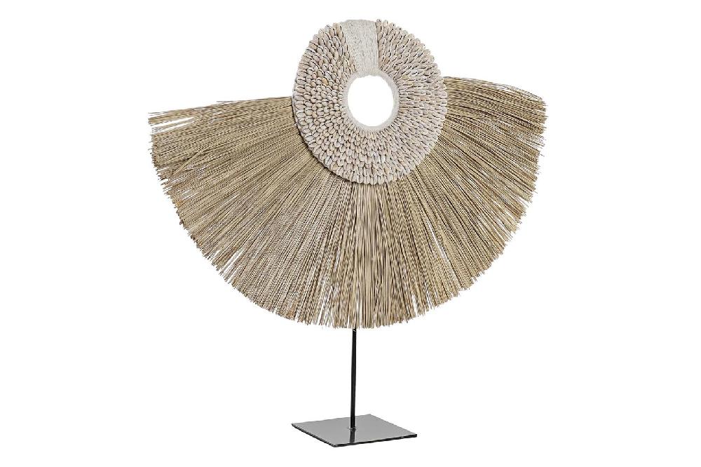 Dekodonia Decoración Yute Hierro Étnico Natural