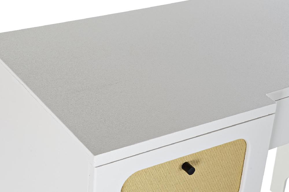 Dekodonia ESCRITORIO ABETO Y RATÁN BLANCO