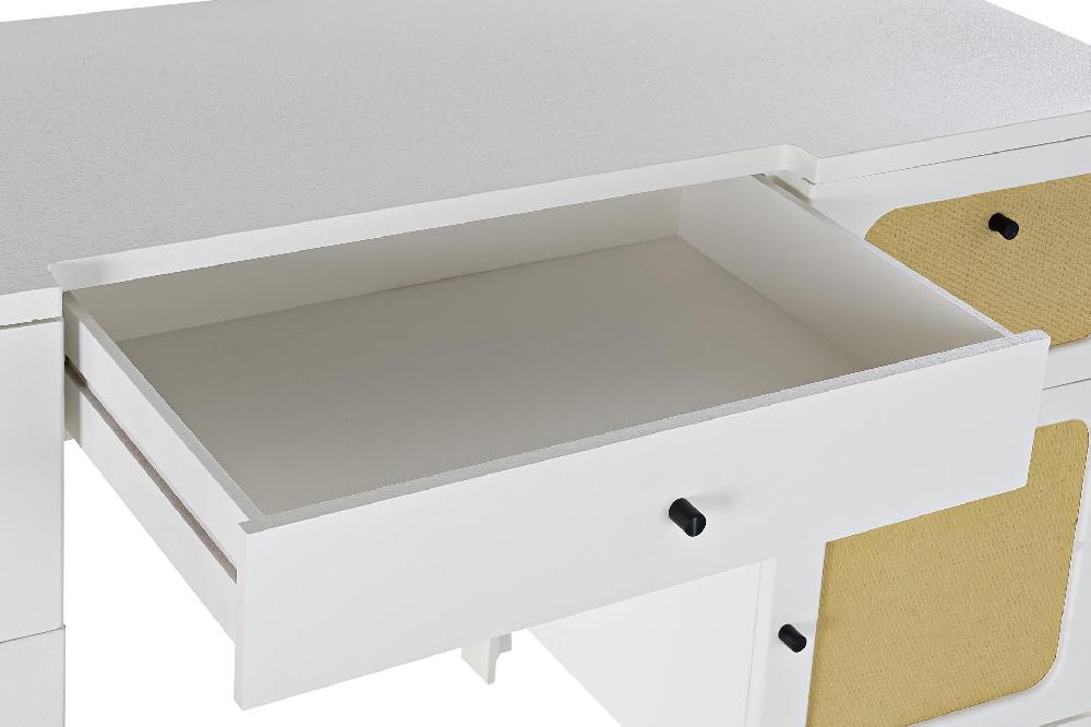 Dekodonia ESCRITORIO ABETO Y RATÁN BLANCO