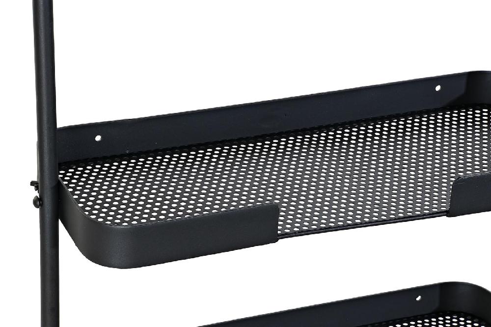 Dekodonia Espejo Metal 2 Estantes Negro