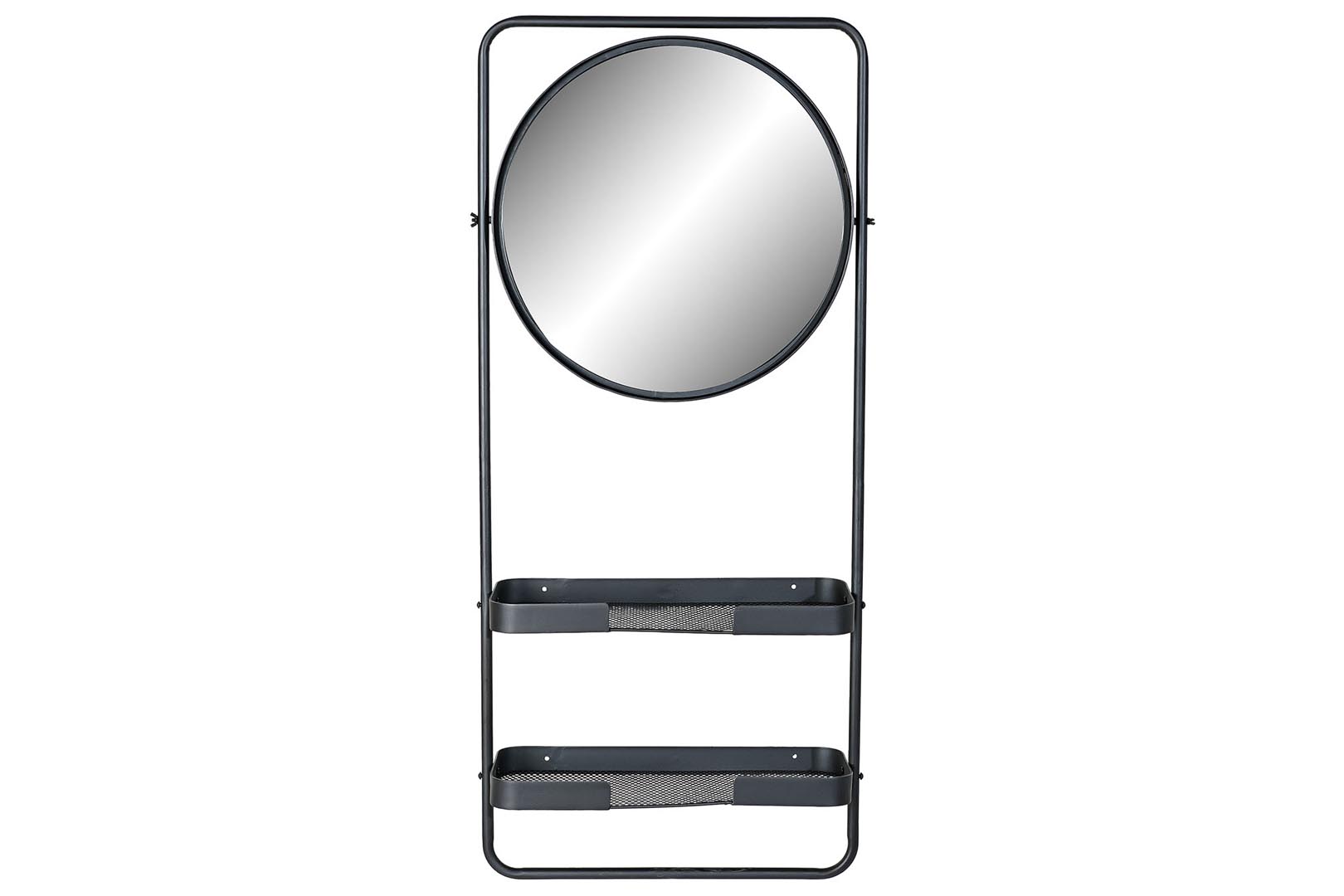 Dekodonia Espejo Metal 2 Estantes Negro