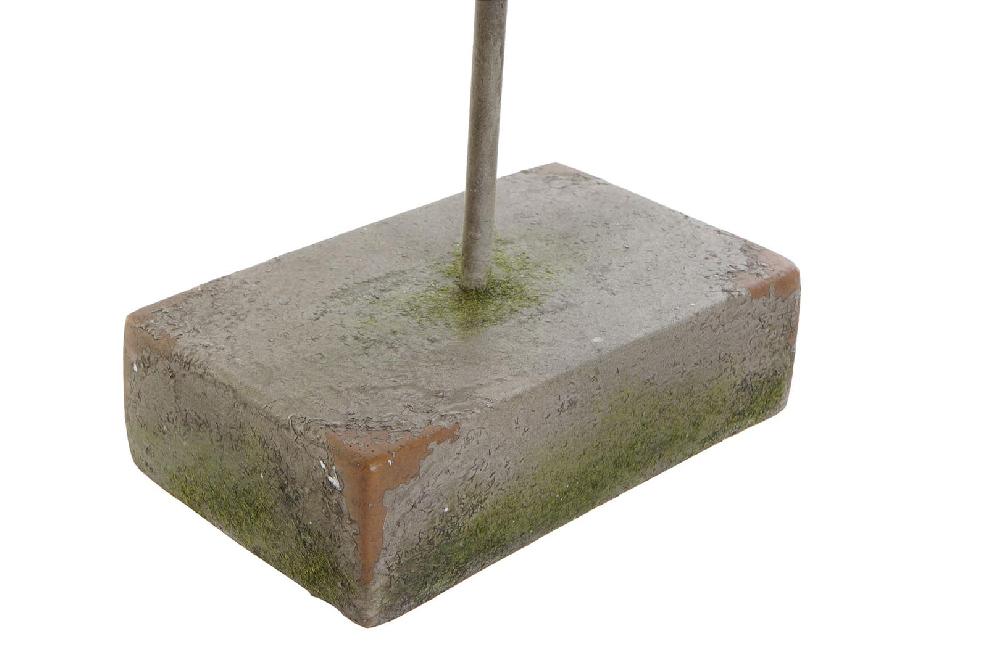 Dekodonia Figura Fibra Vidrio Metal Máscara Gris