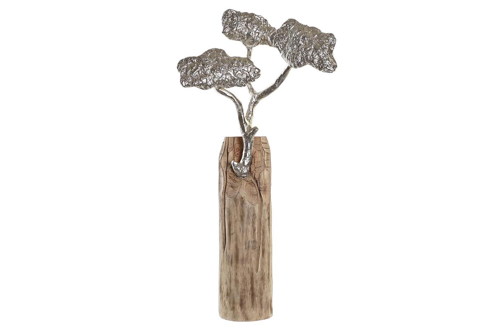 Dekodonia Figura Mango Aluminio Árbol Marrón