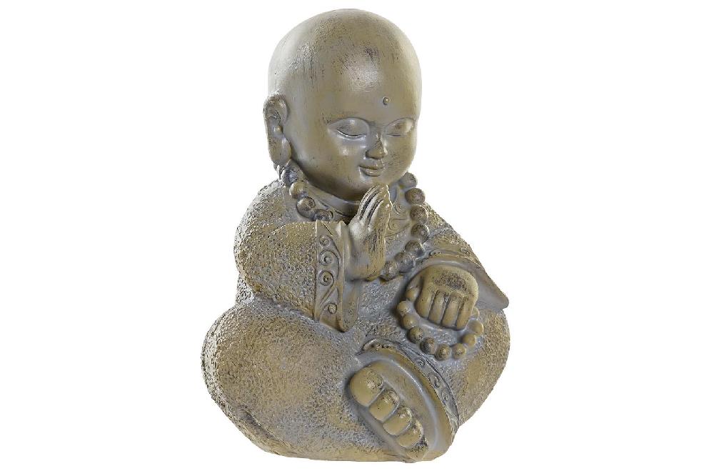 Dekodonia Figura Resina Monje Gris Claro