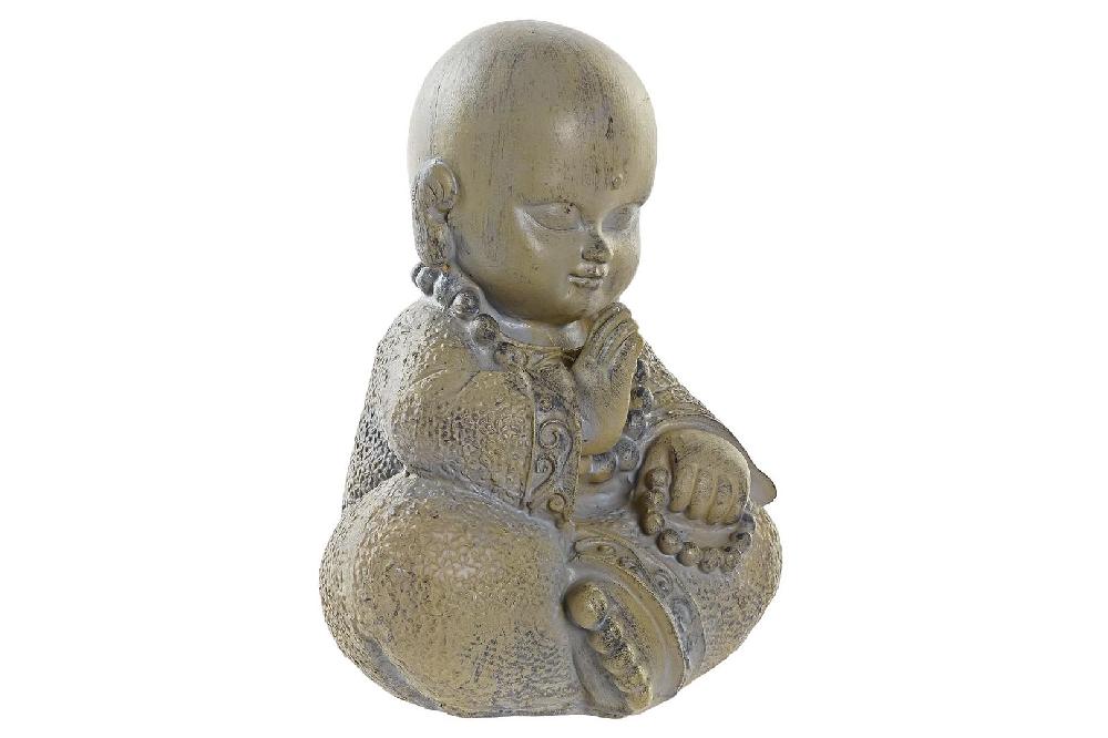 Dekodonia Figura Resina Monje Gris Claro