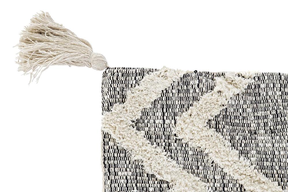 Dekodonia Funda Cojin Algodon 60x3x60 Flecos Gris