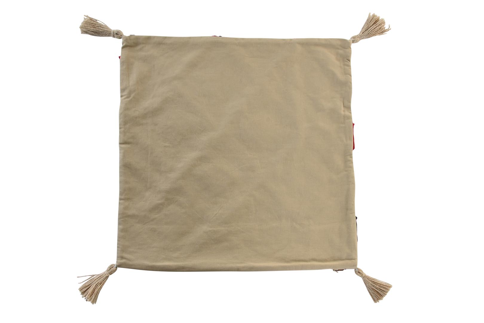 Dekodonia FUNDA COJÍN ALGODÓN FLECOS PEQUEÑO