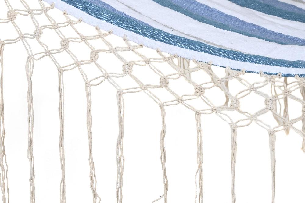 Dekodonia HÁMACA ALGODÓN Y TELA RAYAS