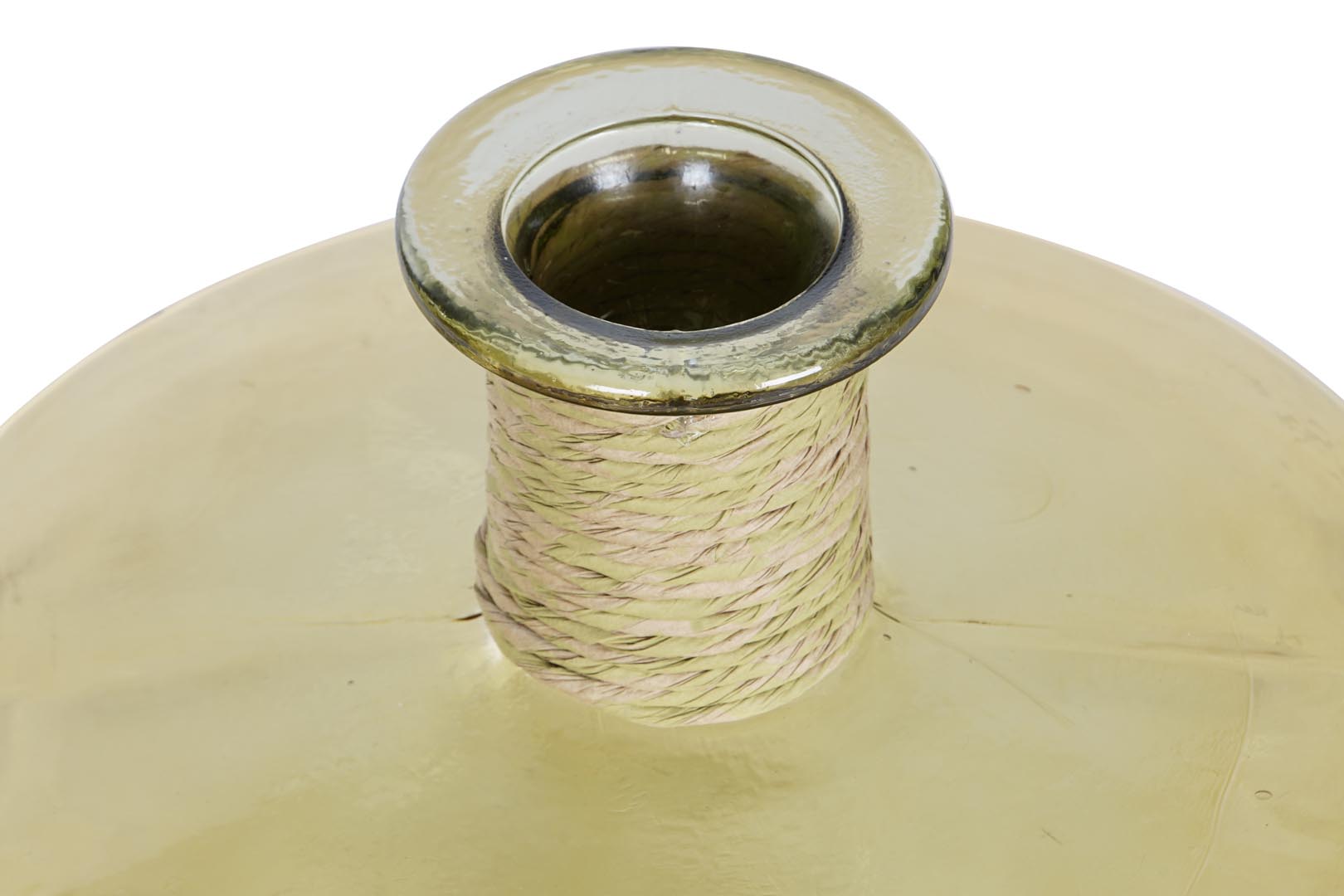 Dekodonia JARRÓN CRISTAL RECICLADO ÁMBAR