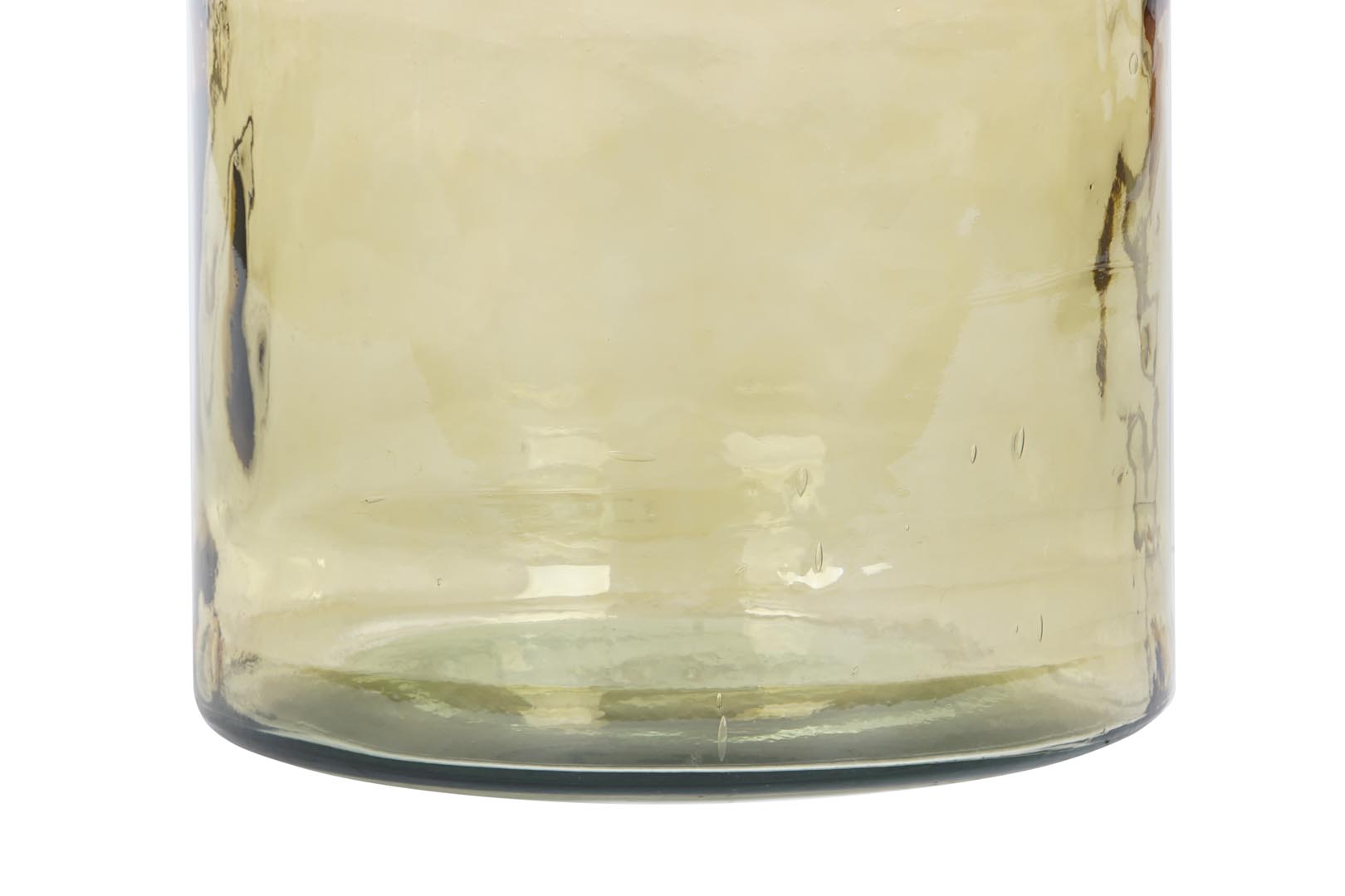 Dekodonia JARRÓN CRISTAL RECICLADO ÁMBAR