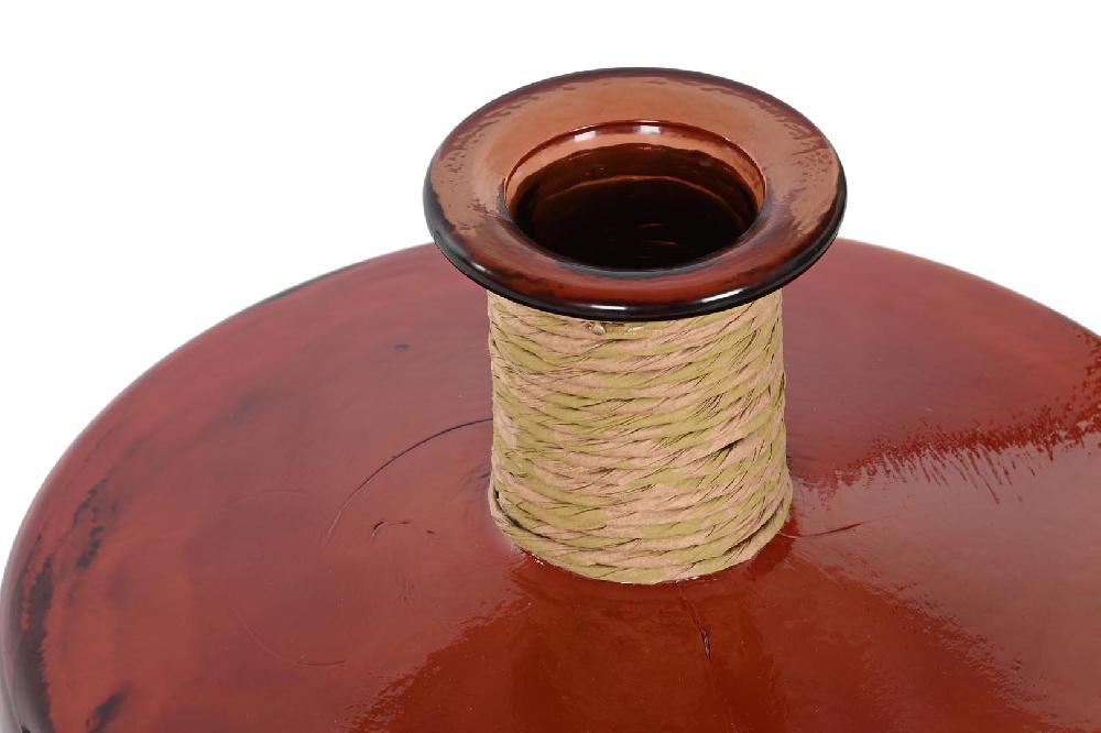 Dekodonia JARRÓN CRISTAL RECICLADO CUERDA BAJO