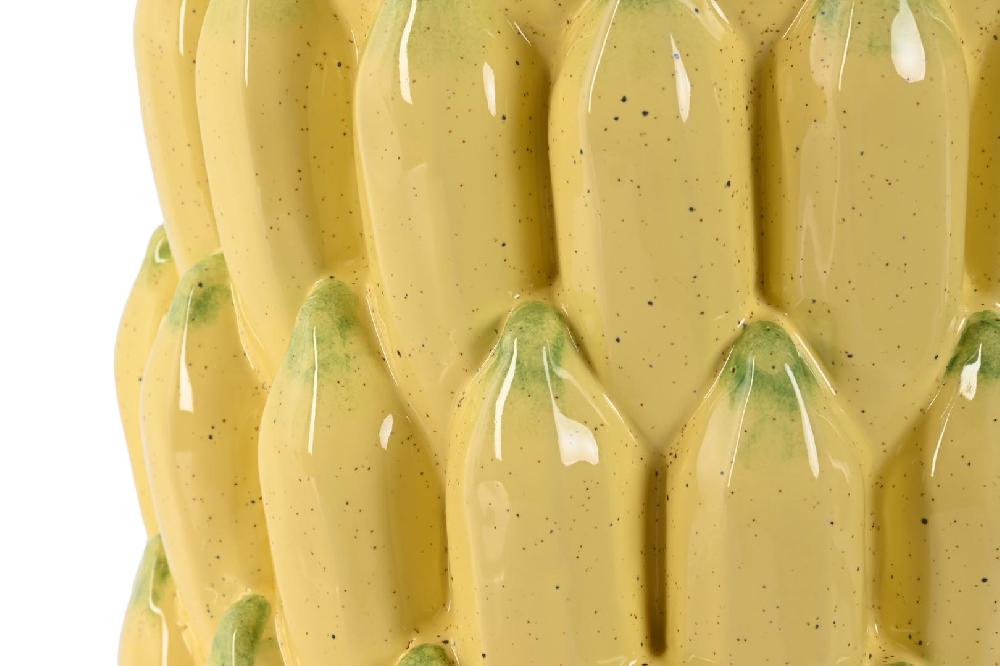 Dekodonia Jarrón Gres Plátano Amarillo