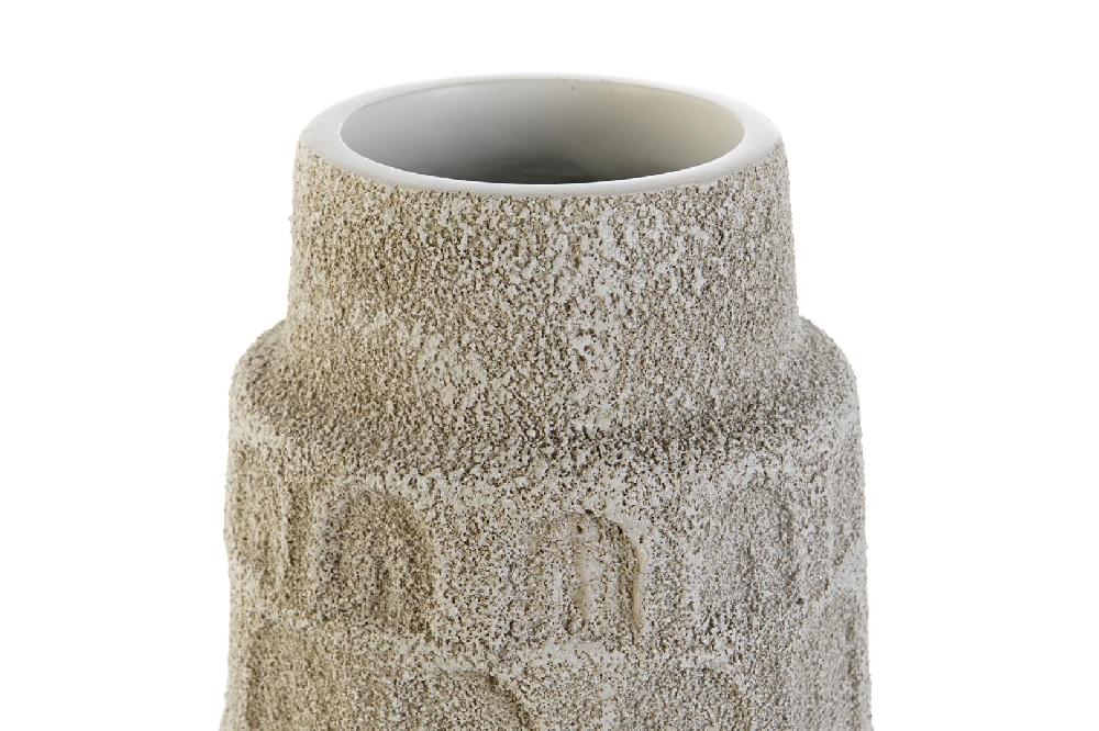Dekodonia JARRÓN RESINA BLANCO BAJO