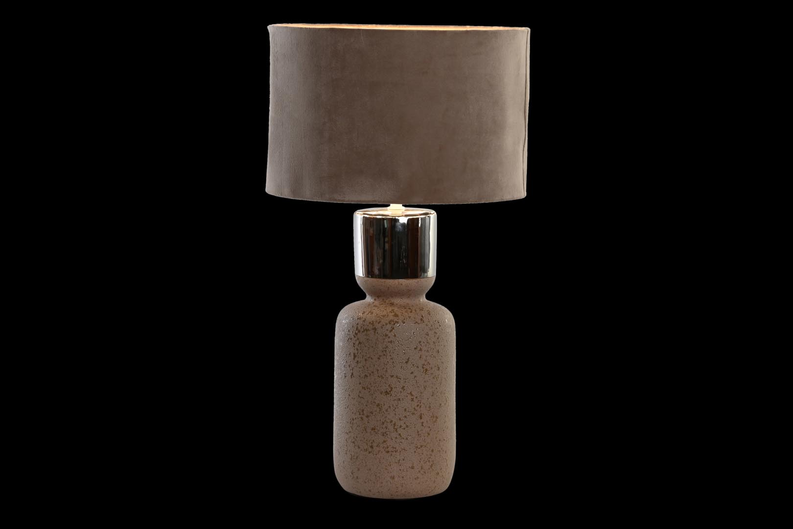 Dekodonia LÁMPARA SOBREMESA CERÁMICA MARRÓN