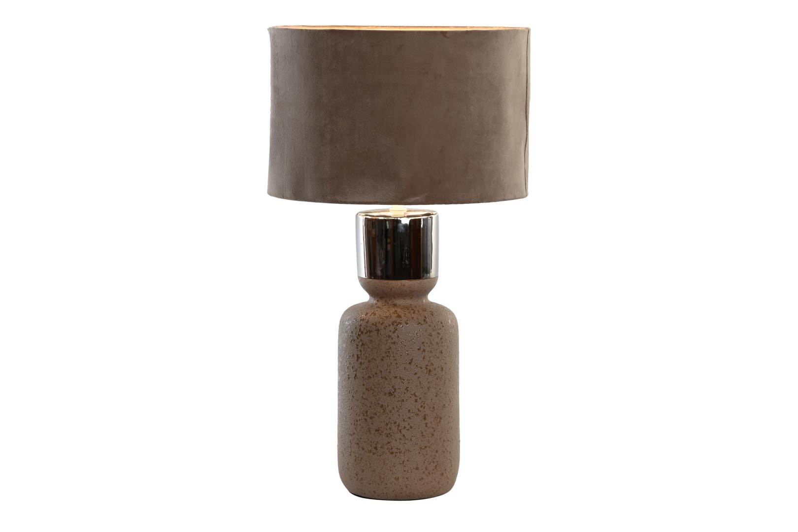 Dekodonia LÁMPARA SOBREMESA CERÁMICA MARRÓN