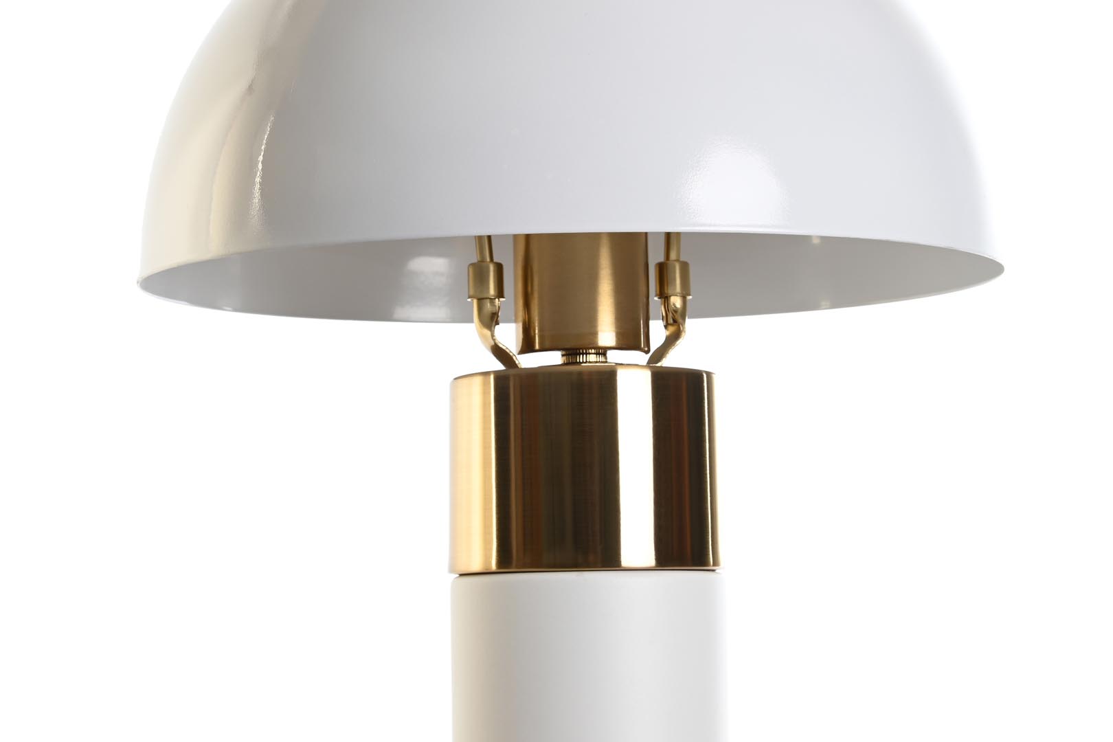 Dekodonia LÁMPARA SOBREMESA METAL BLANCA BAJA