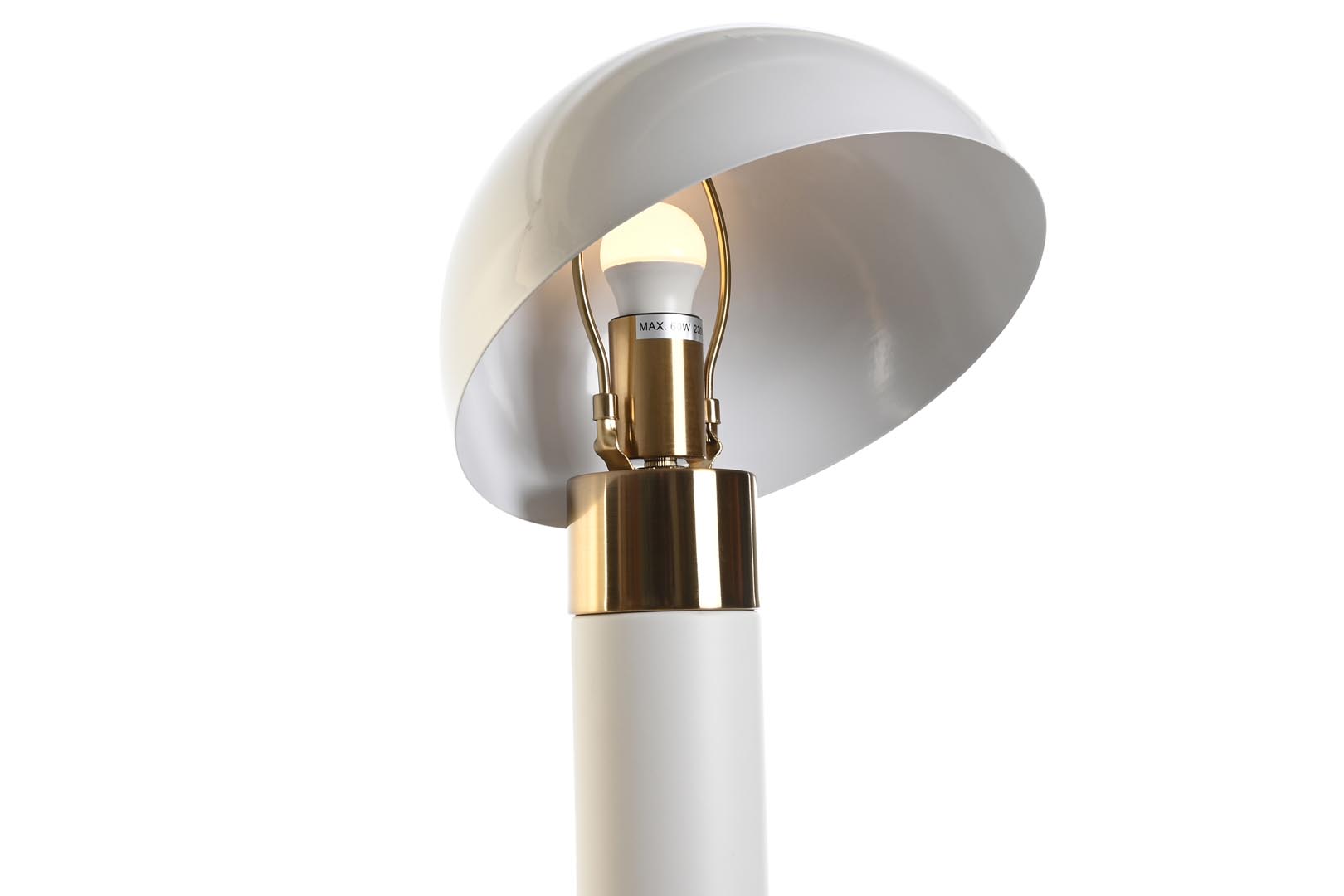 Dekodonia LÁMPARA SOBREMESA METAL BLANCA BAJA