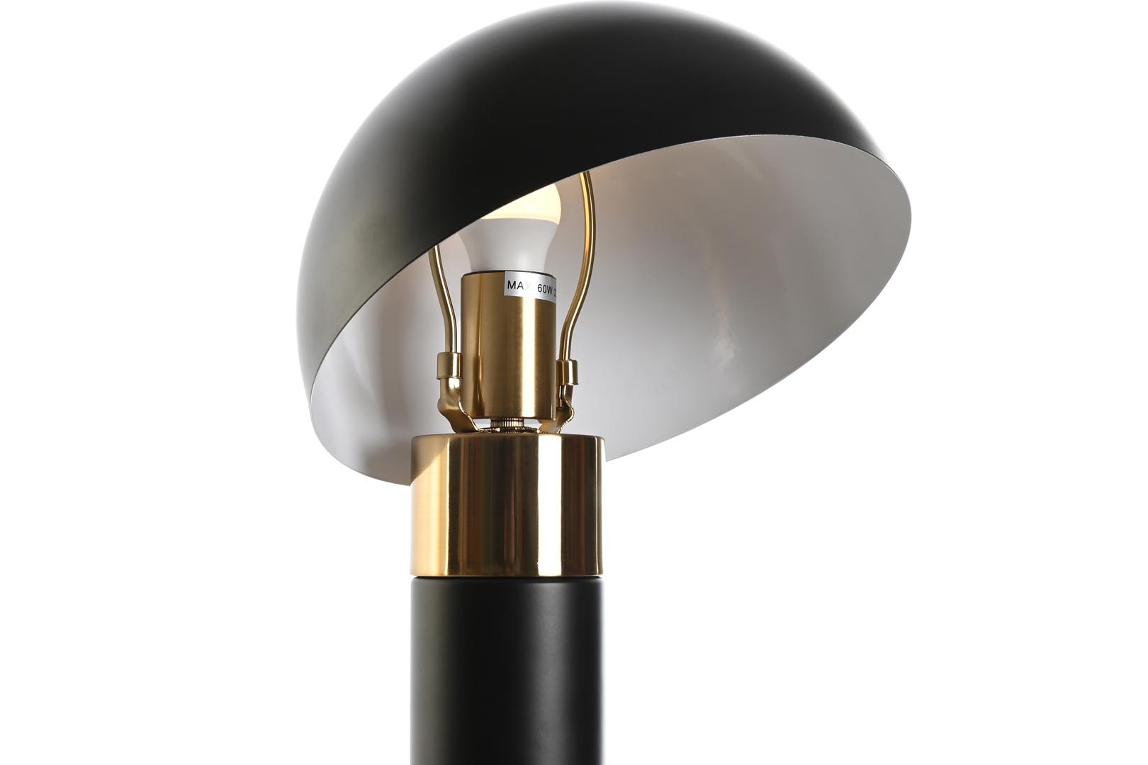 Dekodonia LÁMPARA SOBREMESA METAL NEGRA BAJA