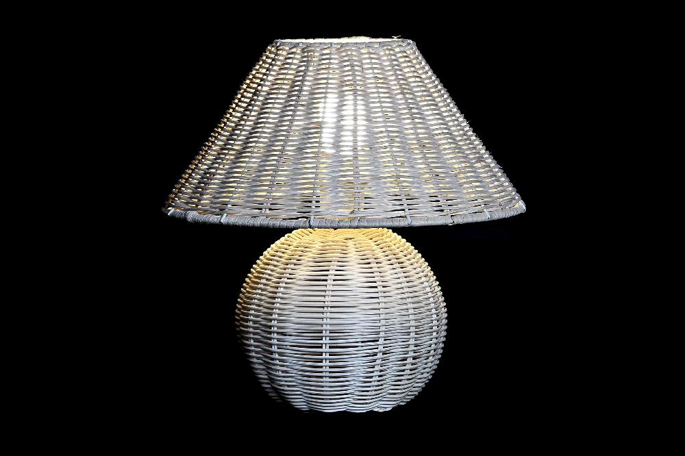 Dekodonia LÁMPARA SOBREMESA RATÁN