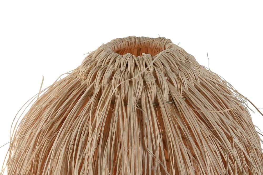 Dekodonia LÁMPARA SOBREMESA RATÁN HECHA A MANO