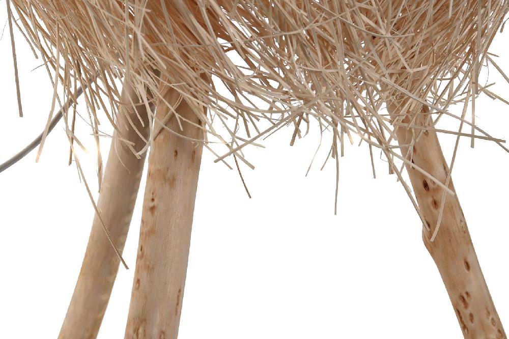 Dekodonia LÁMPARA SOBREMESA RATÁN HECHA A MANO