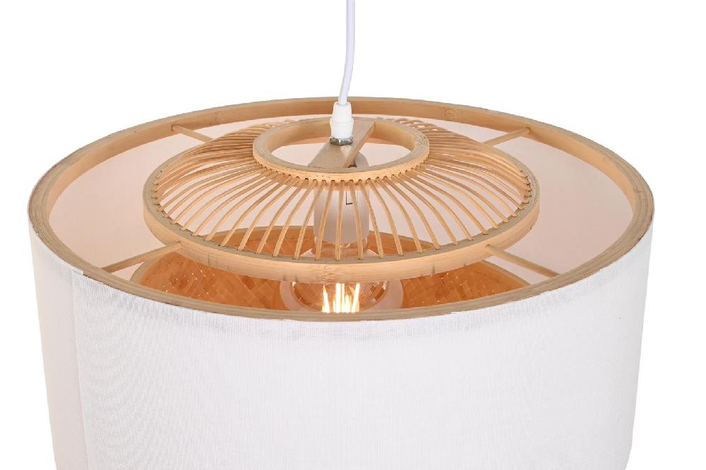 Dekodonia LÁMPARA TECHO BAMBÚ FLECOS