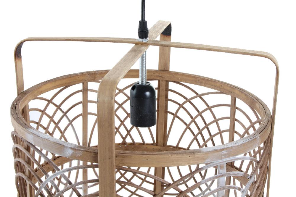 Dekodonia LÁMPARA TECHO RATÁN CESTA