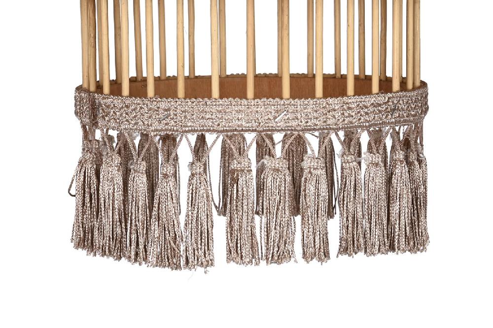 Dekodonia LÁMPARA TECHO RATÁN FLECOS