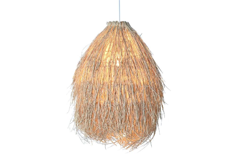 Dekodonia LÁMPARA TECHO RATÁN HECHA A MANO