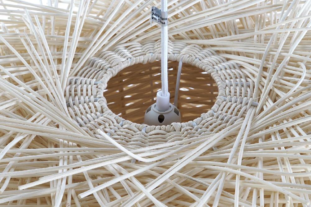 Dekodonia LÁMPARA TECHO RATÁN NIDO