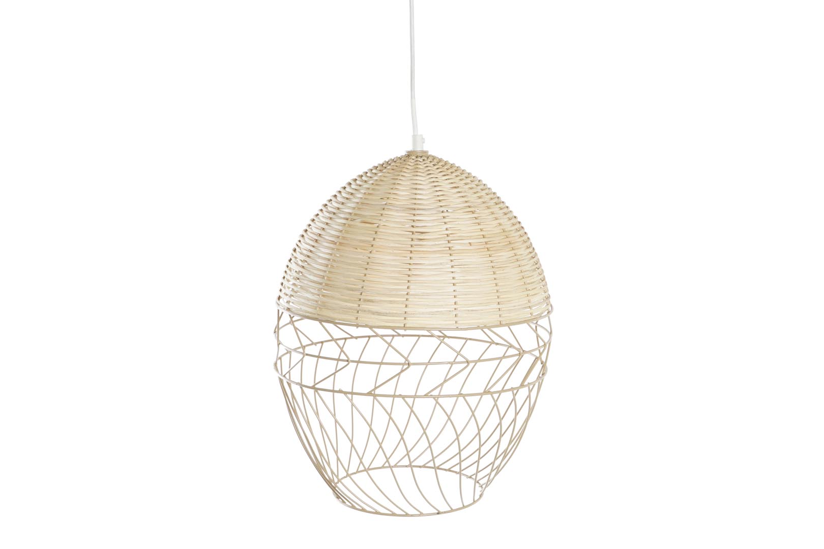 Dekodonia LÁMPARA TECHO RATÁN Y METAL