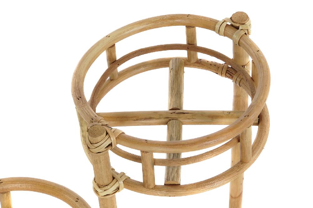 Dekodonia MACETERO RATÁN PARA TRES MACETAS