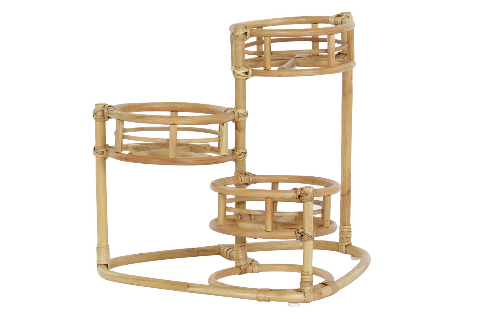 Dekodonia MACETERO RATÁN PARA TRES MACETAS