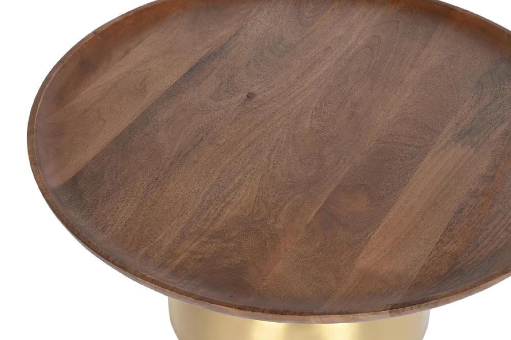 Dekodonia MESA CENTRO ACERO DORADO