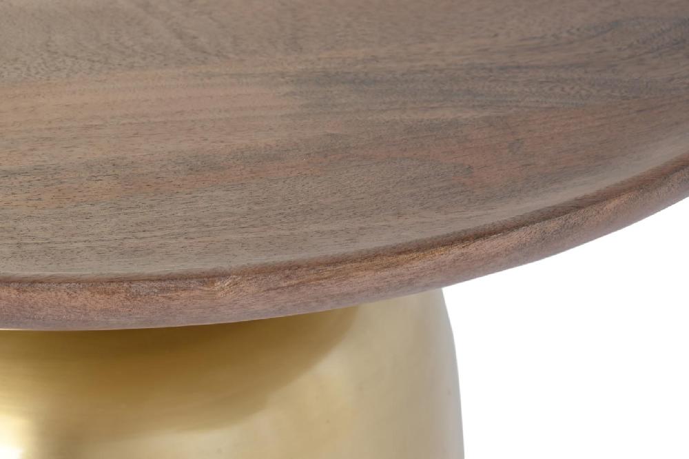 Dekodonia MESA CENTRO ACERO DORADO