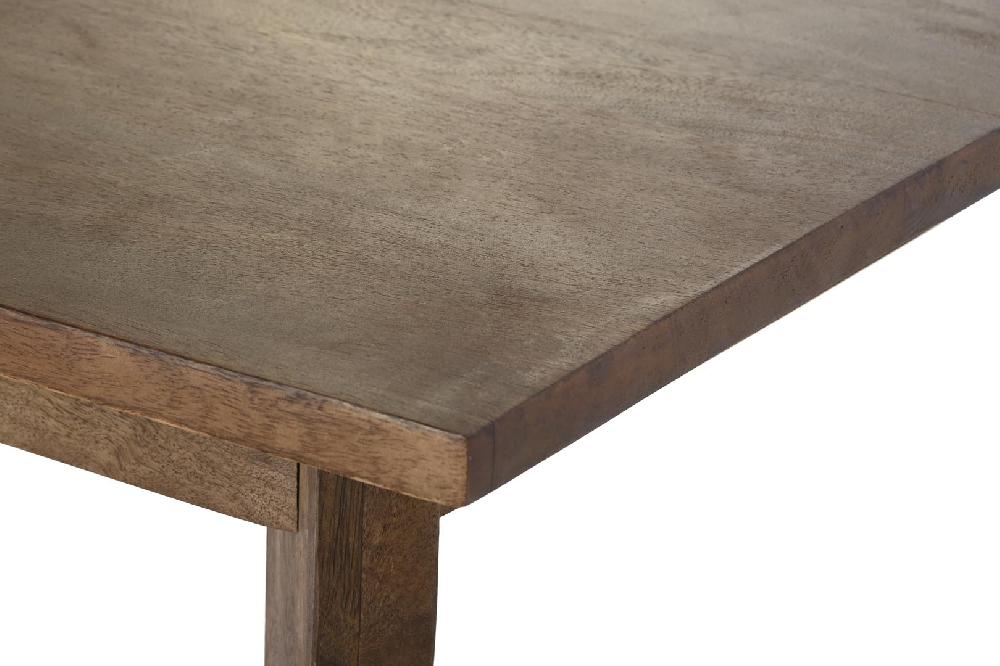 Dekodonia MESA COMEDOR MANGO MARRÓN