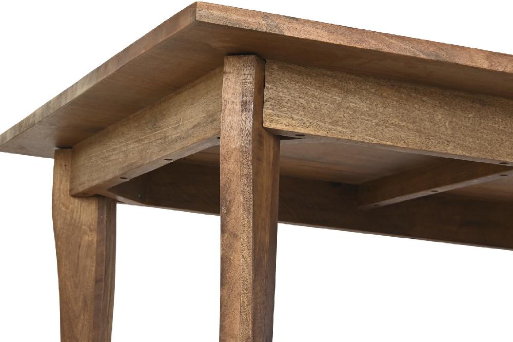 Dekodonia MESA COMEDOR MANGO MARRÓN