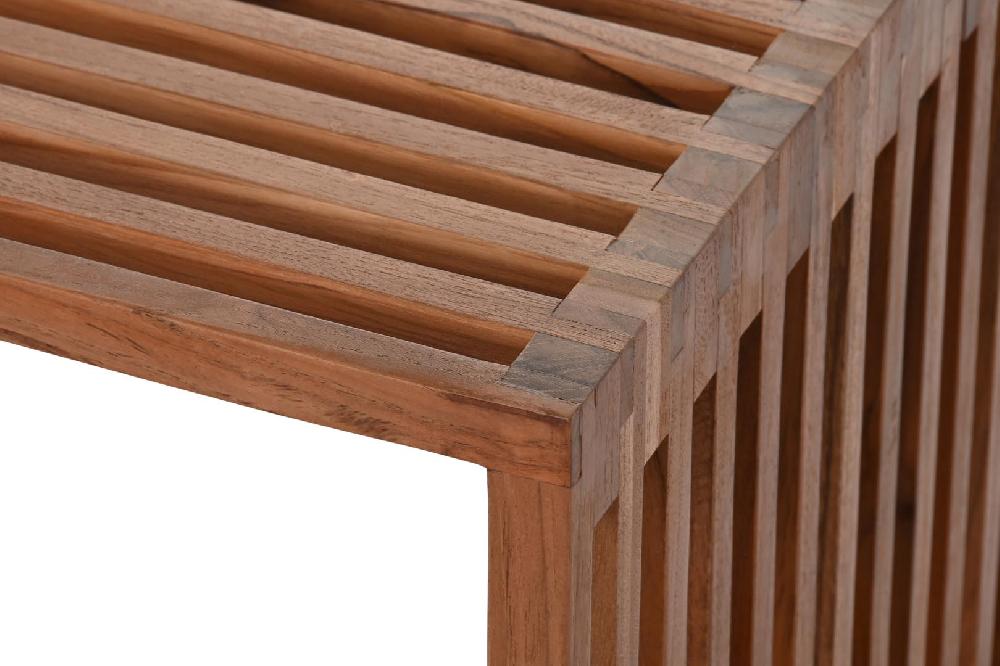 Dekodonia MESA DE CAFÉ TECA NATURAL DOBLE