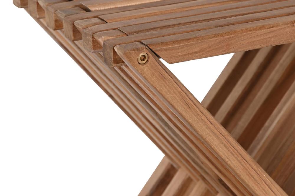 Dekodonia MESITA AUXILIAR TECA NATURAL PLEGABLE