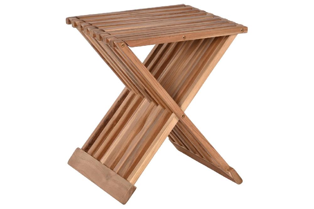 Dekodonia MESITA AUXILIAR TECA NATURAL PLEGABLE